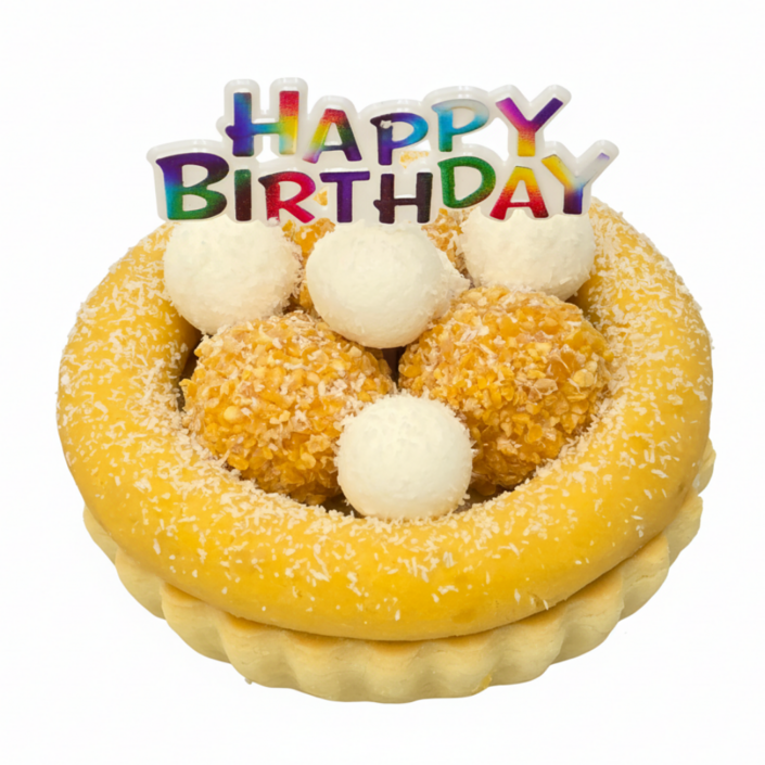 독특 수제간식 강아지케이크 치킨치즈볼 타르트 케이크 사이즈선택 대소 해피벌스데이픽포함, 소, 1박스, 150g