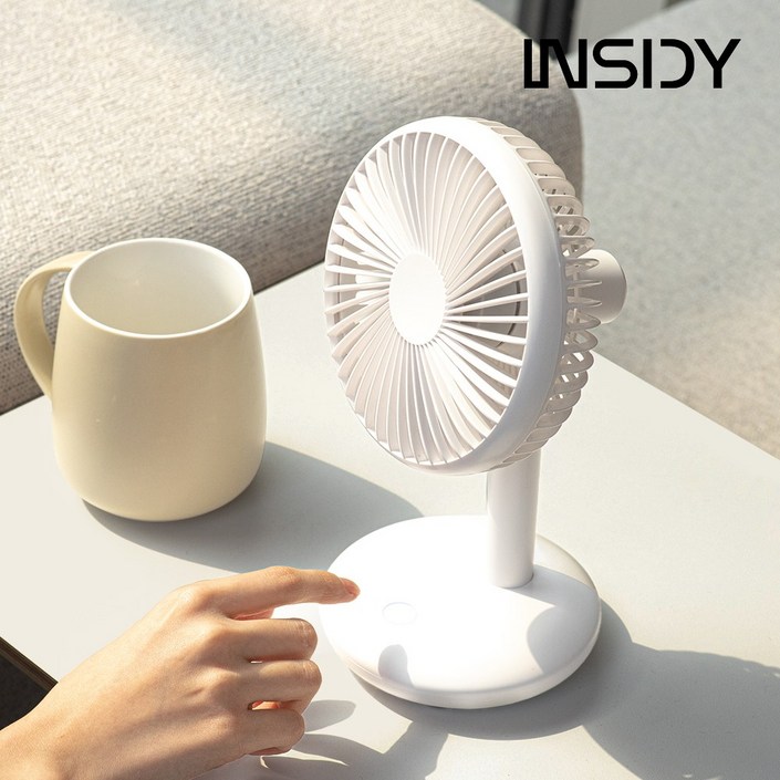 인사이디 탁상용 미니 스탠드 선풍기, ISF100, 단일색상
