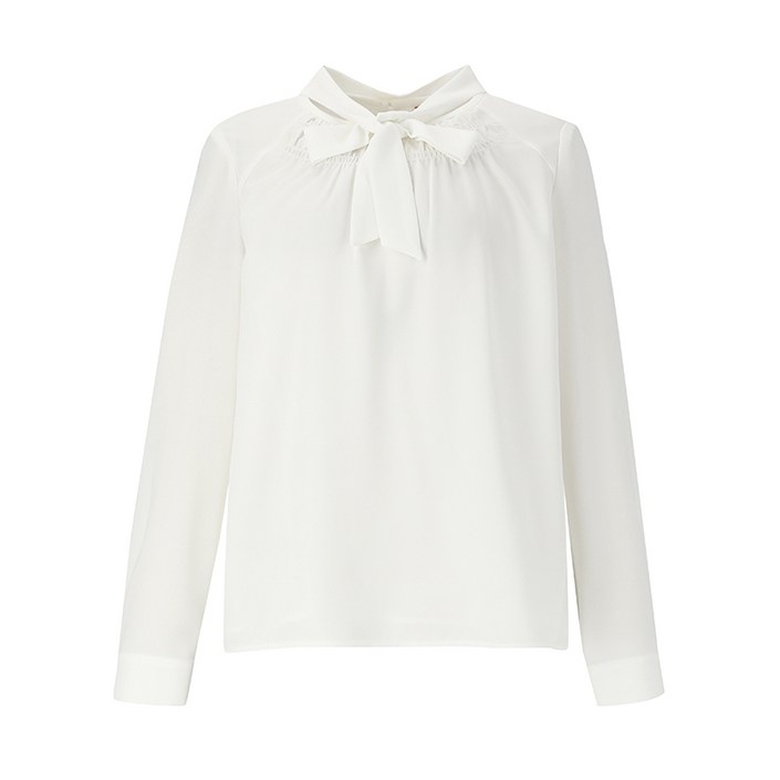 숲 라운드 타이넥 스모킹 블라우스 SZ3LS80