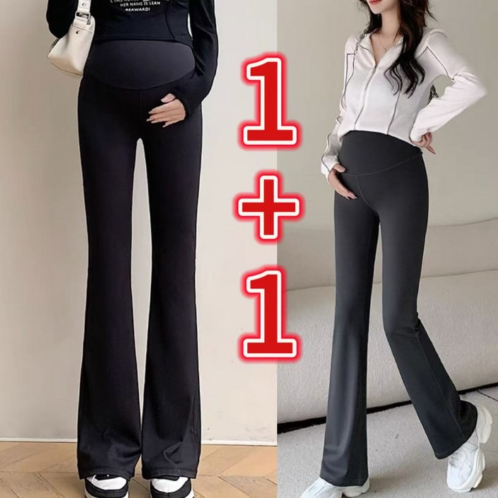 11 임부복 임산부바지 날씬해 보이는 플레어 상어 레깅스 조절 가능