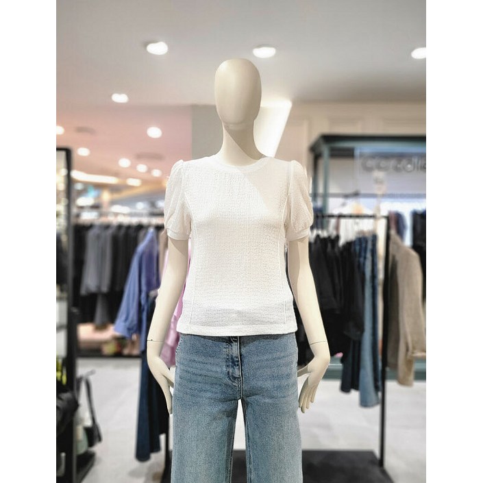 [씨씨콜렉트] 씨씨콜렉트 퍼프 슬리브 티셔츠 E252PSM133 (P003606136) 379606