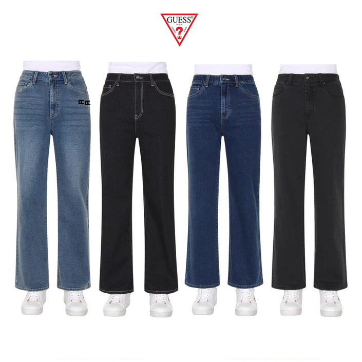 게스 여성 청바지세미와이드핏