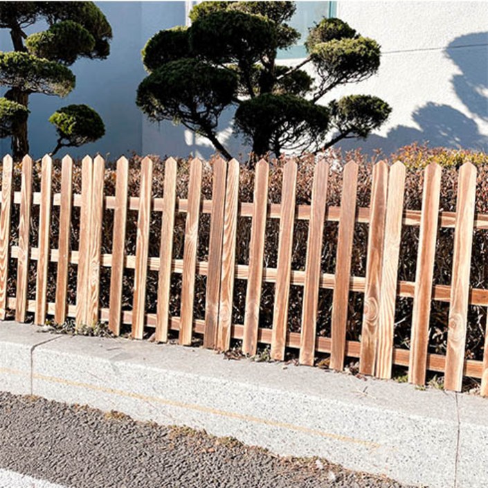 왓위셀 정원 화단 원목 울타리 펜스 휀스 담장 경계목 유치원 어린이집 아파트 공장