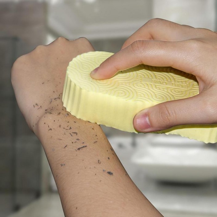 Ardali 프리미엄 때밀이 스펀지 강력 각질제거, 피부관리, 부드러운 재질, 욕실 필수템, 재사용 가능, 걸이1개 증정, 1개, 1개입