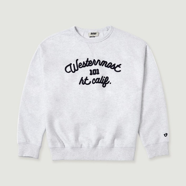 행텐남성 HT101 자수 오버핏 레터링 맨투맨HC0311043070112