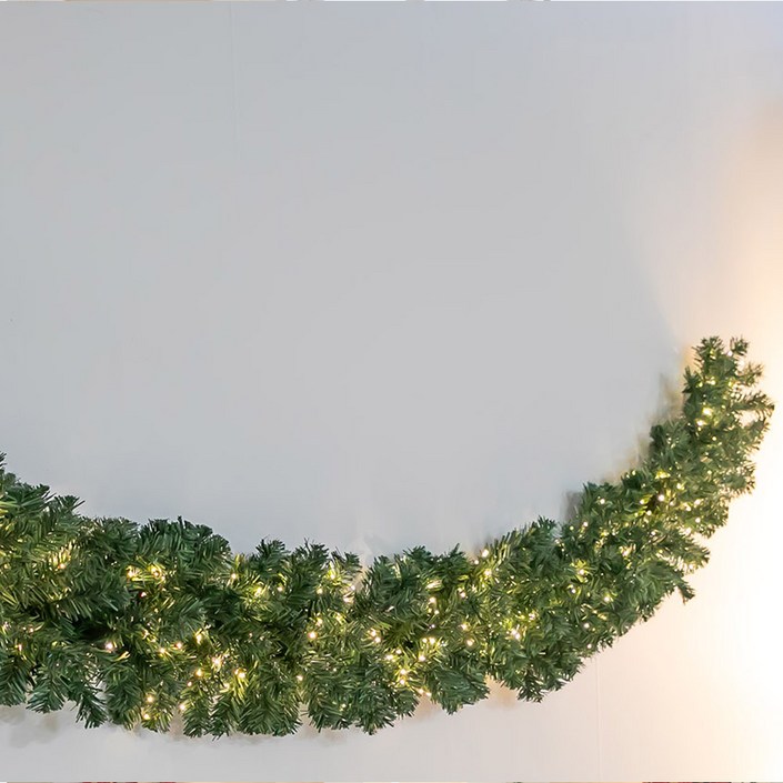 크리스마스 무장식 가랜드 꾸미기