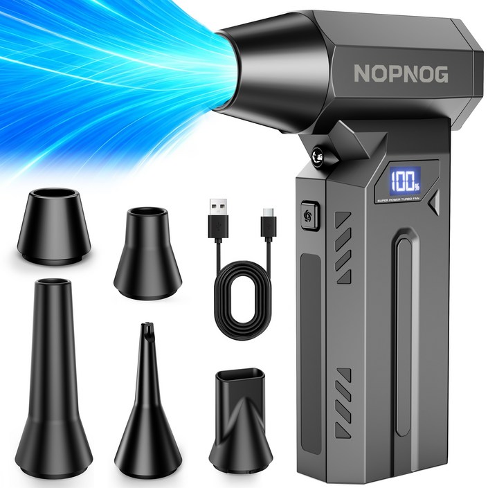 Z7 4단계 터보 제트 블로워 무선 에어건 초고속 140000RPM LED 조명 & 배터리 잔량 표시 휴대용 포켓 사이즈 캠핑/자동차 세차/청소용