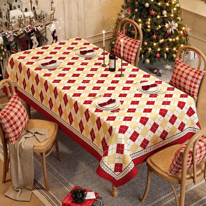 방수테이블보 식탁보 크리스마스 테이블보 방수 테이블 커버 방수식탁보 식탁 덮개