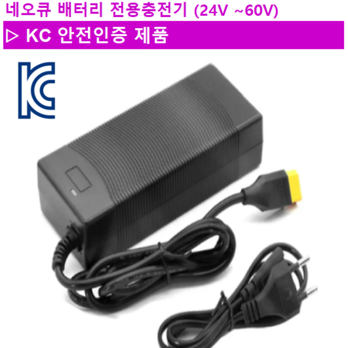 네오큐 배터리 전용충전기 24V  60V