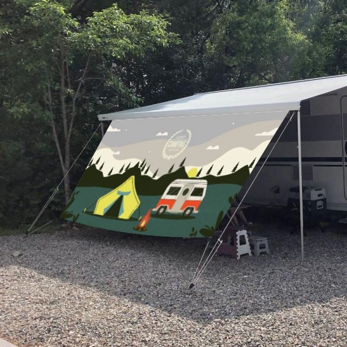 선라이즈 감성 사이드월 카라반 어닝 사이드 3 0M 심지5mm, 4 0M 심지5mm