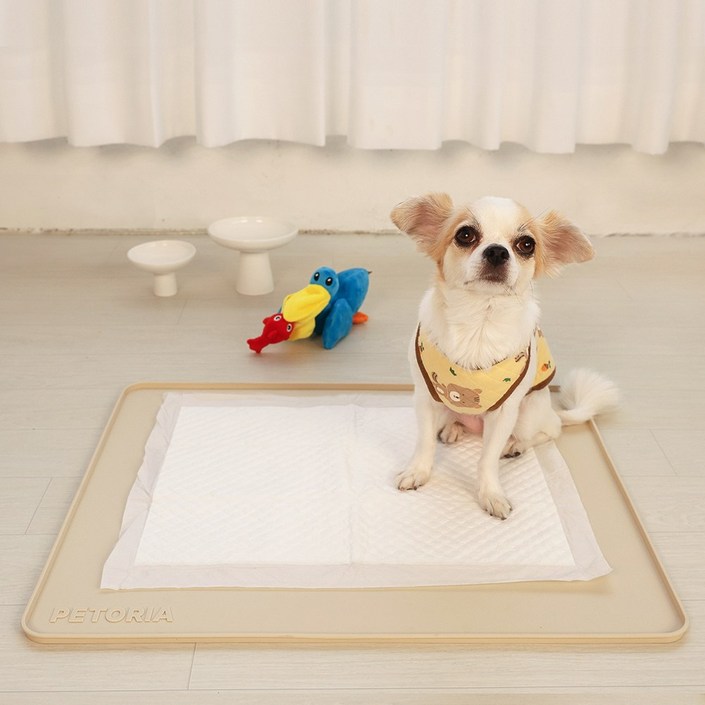펫토리아 강아지 안밀려 논슬립 실리콘 배변 매트