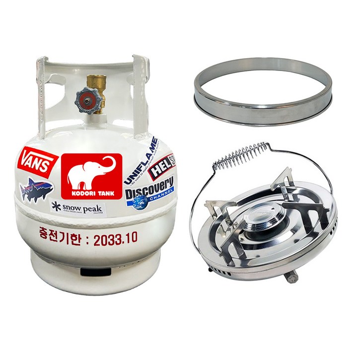 화력조절 해바라기버너 코돌이탱크 LPG 3kg 고화력 버너세트, 3번3kg링가드1005버너, 1세트
