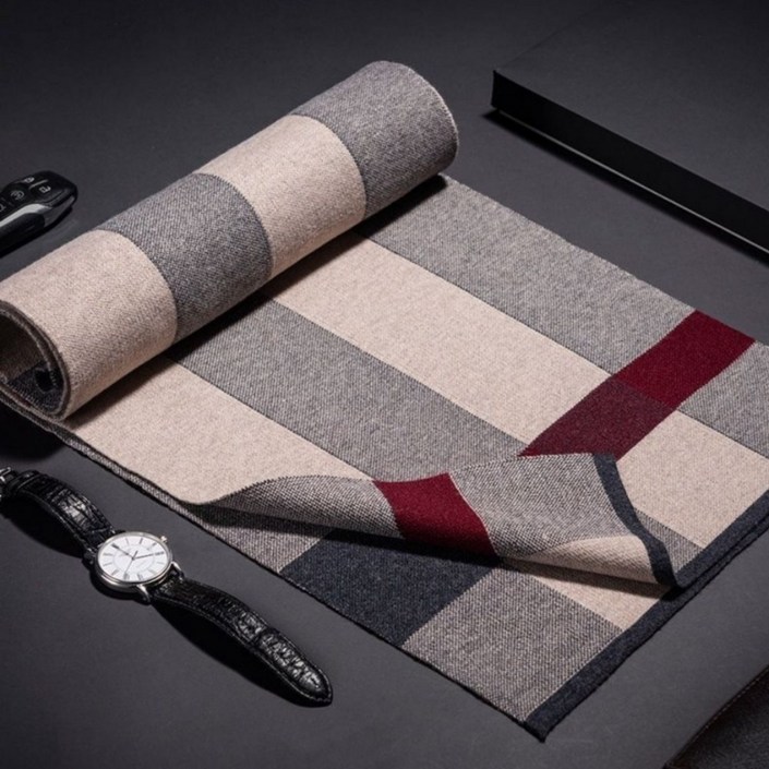 엘마드레 남자목도리 명품 머플러 라이크 울캐시미어 선물세트