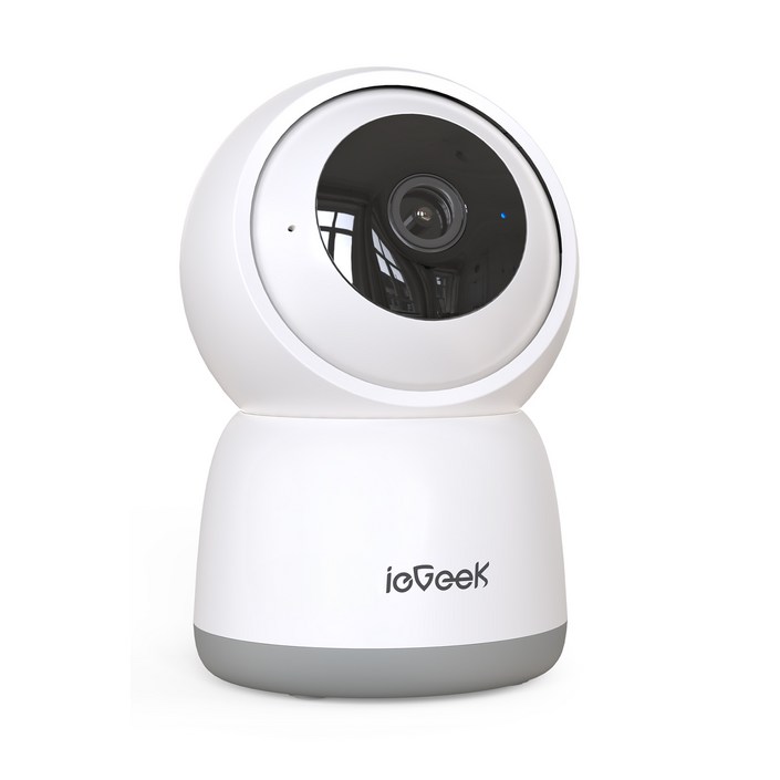 ieGeek 해킹 걱정 없는 국산 서버 홈캠 인공지능 홈카메라 500만화소 가정용 홈 CCTV, 아기 강아지 고양이 베이비 홈캠,