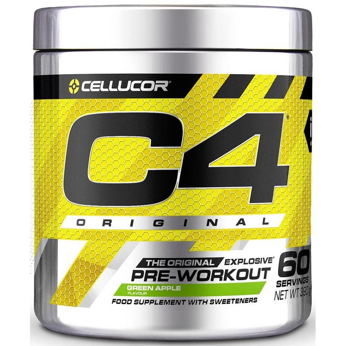 Cellucor C4 부스터 오리지널 헬스 프리워크아웃 그린애플 60 서빙 390 g