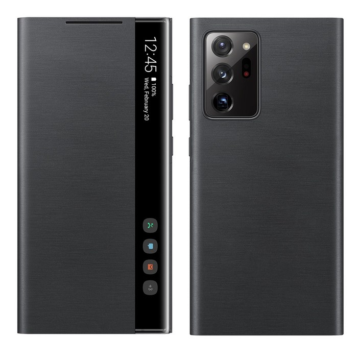 FOXON 갤럭시 노트20/노트20 울트라 스마트 클리어뷰 커버 케이스 호환 Galaxy Note 20/Ultra 5G 케이스