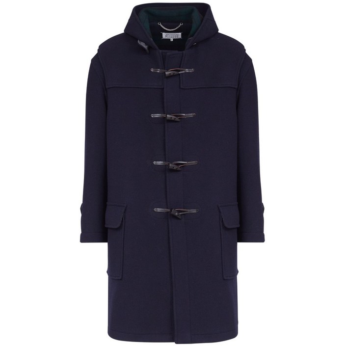 메종 마르지엘라 후드 울 코트