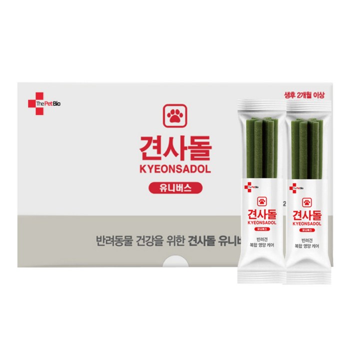 견사돌유니버스 강아지 간식 소형견 황태 치석제거 덴탈껌 영양제 30개입