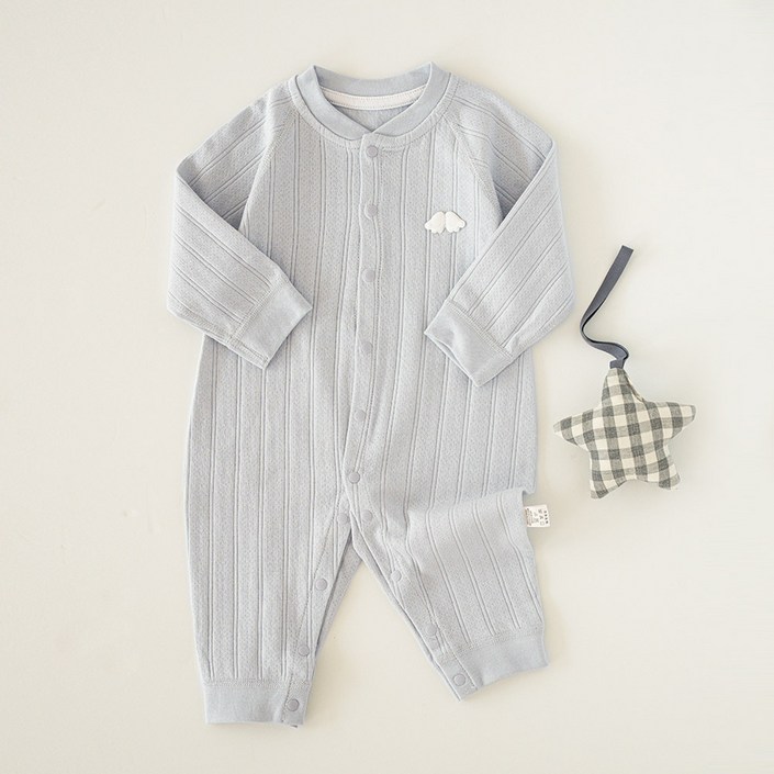에뜨람 순면 아기 실내 우주복 긴팔 내의 신생아 바디수트 내복 잠옷 배앓이방지 봄 여름 가을 겨울 바디슈트 출선준비물 백일
