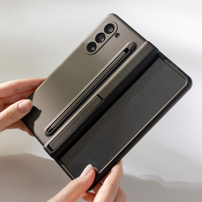 슈퍼쉘 S펜 수납 풀커버 힌지보호 스텐드 케이스