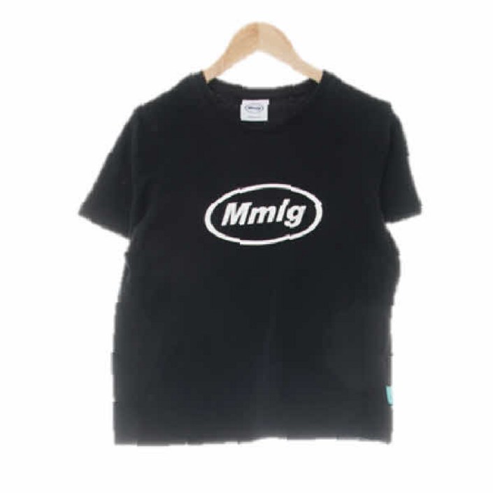 4293 mmlg 블랙 프린팅 면 라운드숏반팔티 ONESIZE