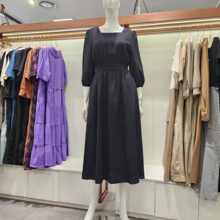 HC04 스퀘어넥 스모킹 원피스 S252BOP401 960523 수스