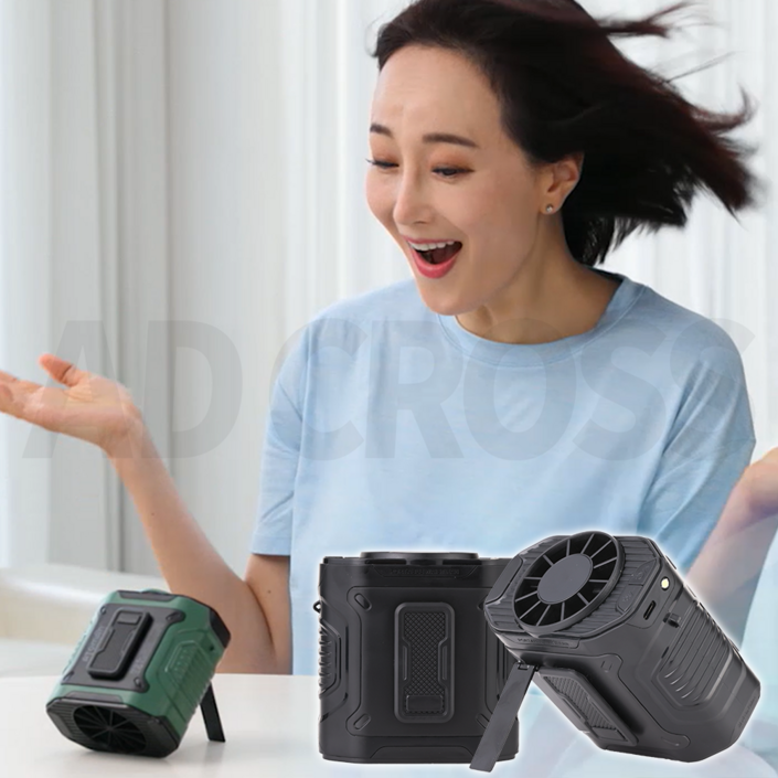 인포벨TV홈쇼핑정품 애드크로스 독일 아토만 태풍기 1세트 야외 골프 낚시 여름 휴대용 옷속 미니 선풍기
