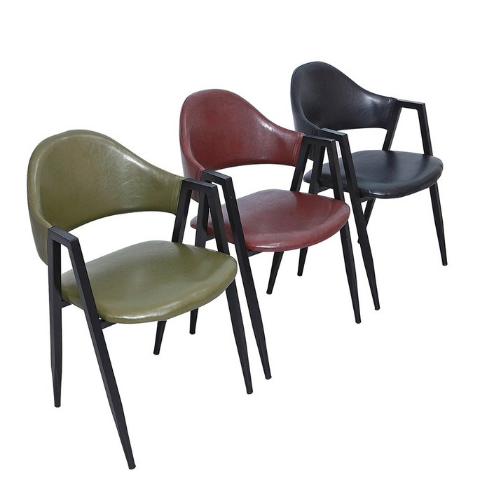 비엠코리아 11 비올렛A 식탁의자, 블랙, 2개