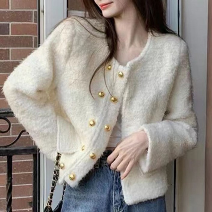 dulandQ 여성자켓 가을 겨울 따뜻한 스웨터 코트 9527