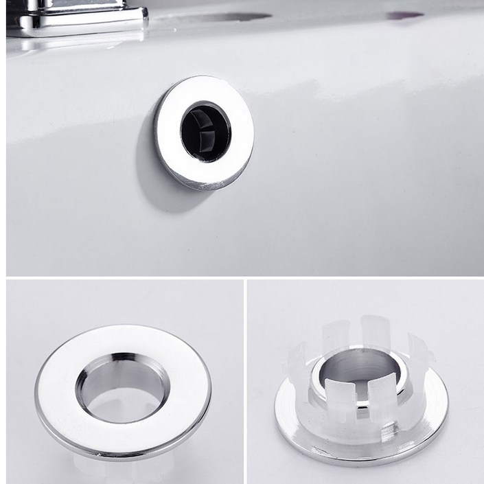 더블슬릿 세면대 오버플로우 물넘침 마개 캡 (3개입)