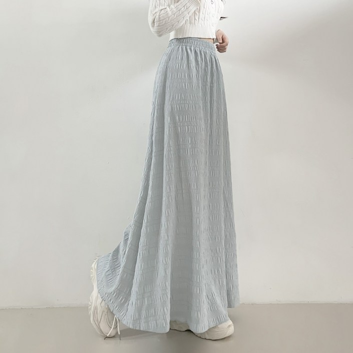 제이앤썸 플리츠 주름 머메이드 스커트 플레어 세미 A라인 치마 봄 여름 롱스커트 롱치마