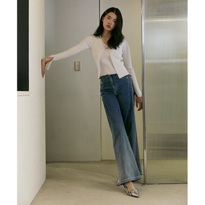 에고이스트 BLUE LABEL 그라데이션 스판 와이드 데님팬츠 ER2ODP05 2191511