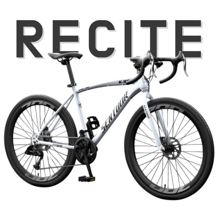 레시테 로드 자전거 입문용 24단 출퇴근용 로드바이크 학생 성인용, 1개, 168cm, 18. 24인치화이트140165cm권장