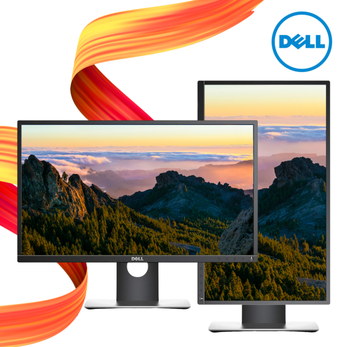 DELL P2417H 24인치 FHD IPS 광시야각 피벗 모니터 HDMI DP D-SUB 지원 중고, 60.45cm, P2417H
