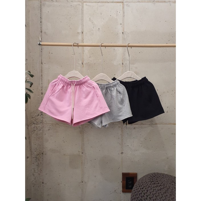 봄신상 무배 뮤니 절개 스트링 밴딩 트레이닝 숏 반바지