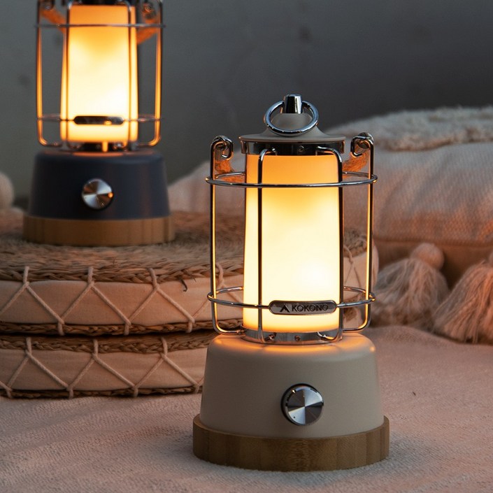 코코노 러스티 2 리얼플레임 감성 LED 캠핑랜턴, 탱고 오렌지, 1개