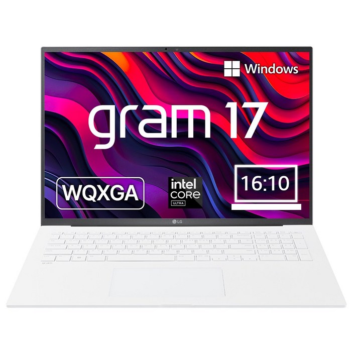 LG 그램17 17Z90SUGR56K 가벼운 노트북 Ultra5 8GB 256GB WIN11, 스노우 화이트, 256GB, 24GB, WIN11 Home, 17Z90SUGR56K