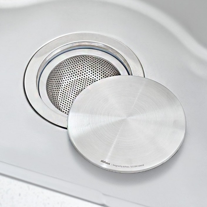 알로하우스 톡톡 싱크대 탈수기 호환 배수구망고급형커버 세트 올스텐 304