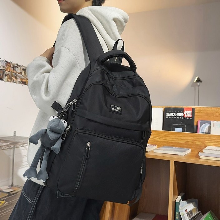 튼튼한 남자 대용량 방수 백팩 노트북 가방 백팩 여행용백팩 중학생 책가방 학생가방 학교 가방 남자 학생가방 인형 없음 KLD2705