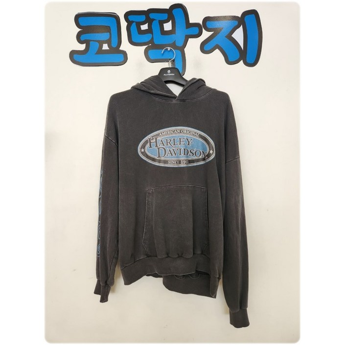 남008140 할리데이비슨정품 후드 스웨트 티셔츠 상의 스포츠 캐주얼 중고구제 코딱지구제