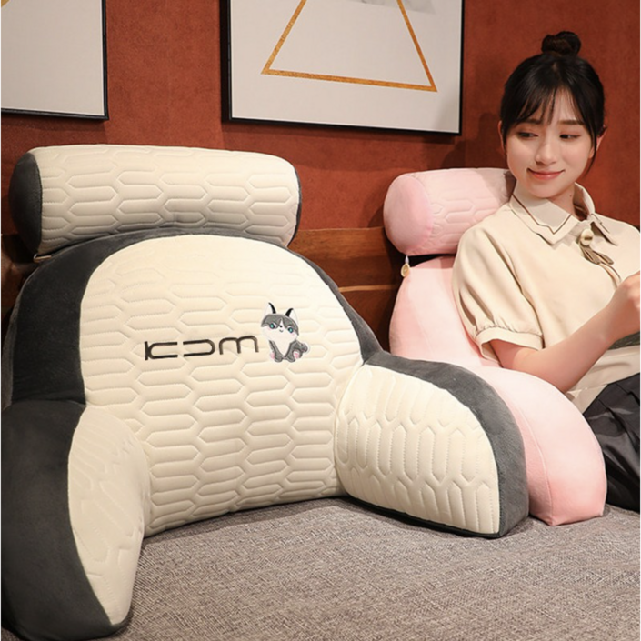 (한전특가/오늘마감)KDM 등받이쿠션 침대헤드쿠션 사무실 의자 쇼파헤드쿠션 허리 경추 등받이 쿠션