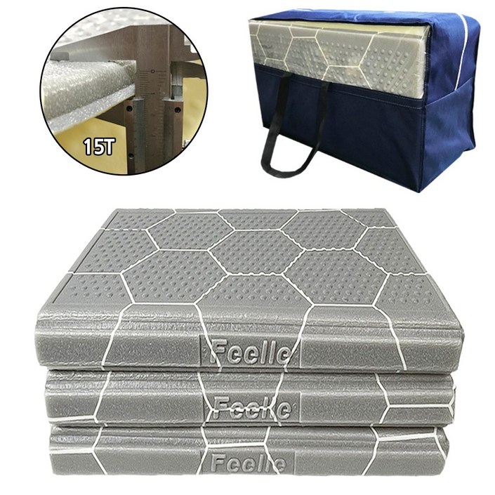 힐링캠프 두꺼운 캠핑매트 15T  가방 특중형  특대형 피크닉매트 텐트매트