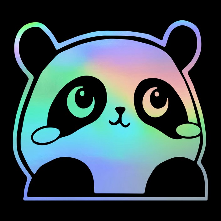 일상의품격 아기 판다 귀여운 곰 차량 데코 스크레치 커버 스티커 팬더 데칼 차량용스티커, 1개, 홀로그램 일상의품격 아기 판다 귀여운 곰 차량 데코 스크레치 커버 스티커 팬더 데칼 차량용스티커, 1개, 홀로그램