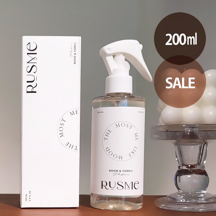 [러스미] 1+1 룸&섬유향수 드레스퍼퓸 2개 100ml (200ml)