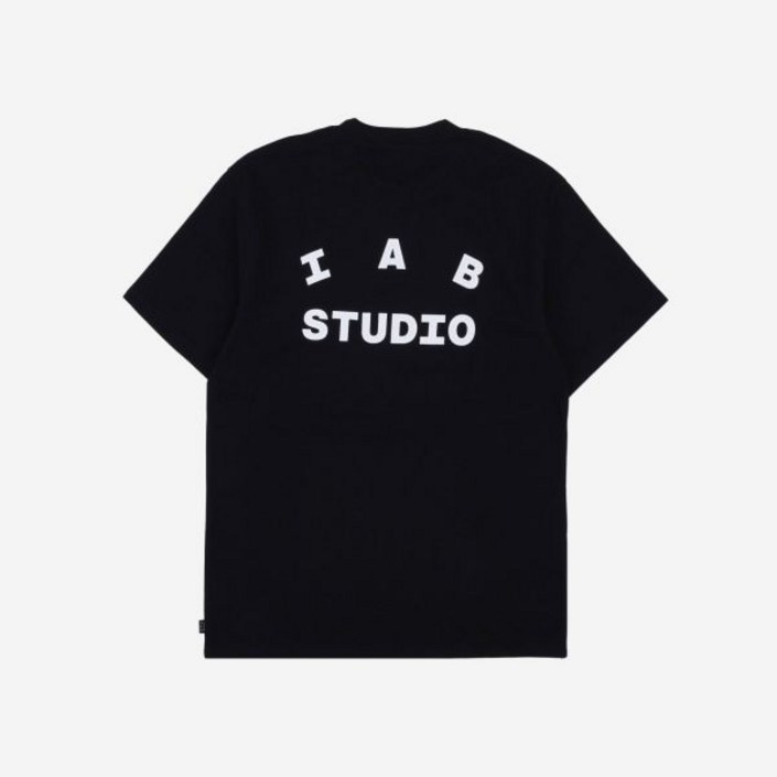 IAB Studio 아이앱 스튜디오 반팔티 남자 여자 상의 티셔츠 블랙 T-Shirt Black 20240129