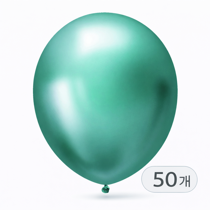 브로키 메탈풍선 12인치 50p 펄풍선 크롬풍선 데코 파티용품