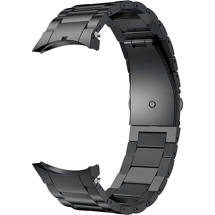 TAOMI 갤럭시 워치5 프로 전용 무광 날개형 메탈 스트랩 시계줄, 블랙 - 쇼핑앤샵