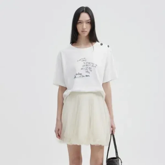 쥬크 레터링 라운드 티셔츠 Z252PSM030 727351