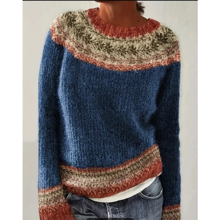 여성 보헤미안 니트