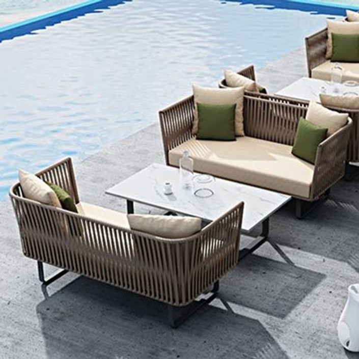 야외 테라스 소파 리조트 루프탑